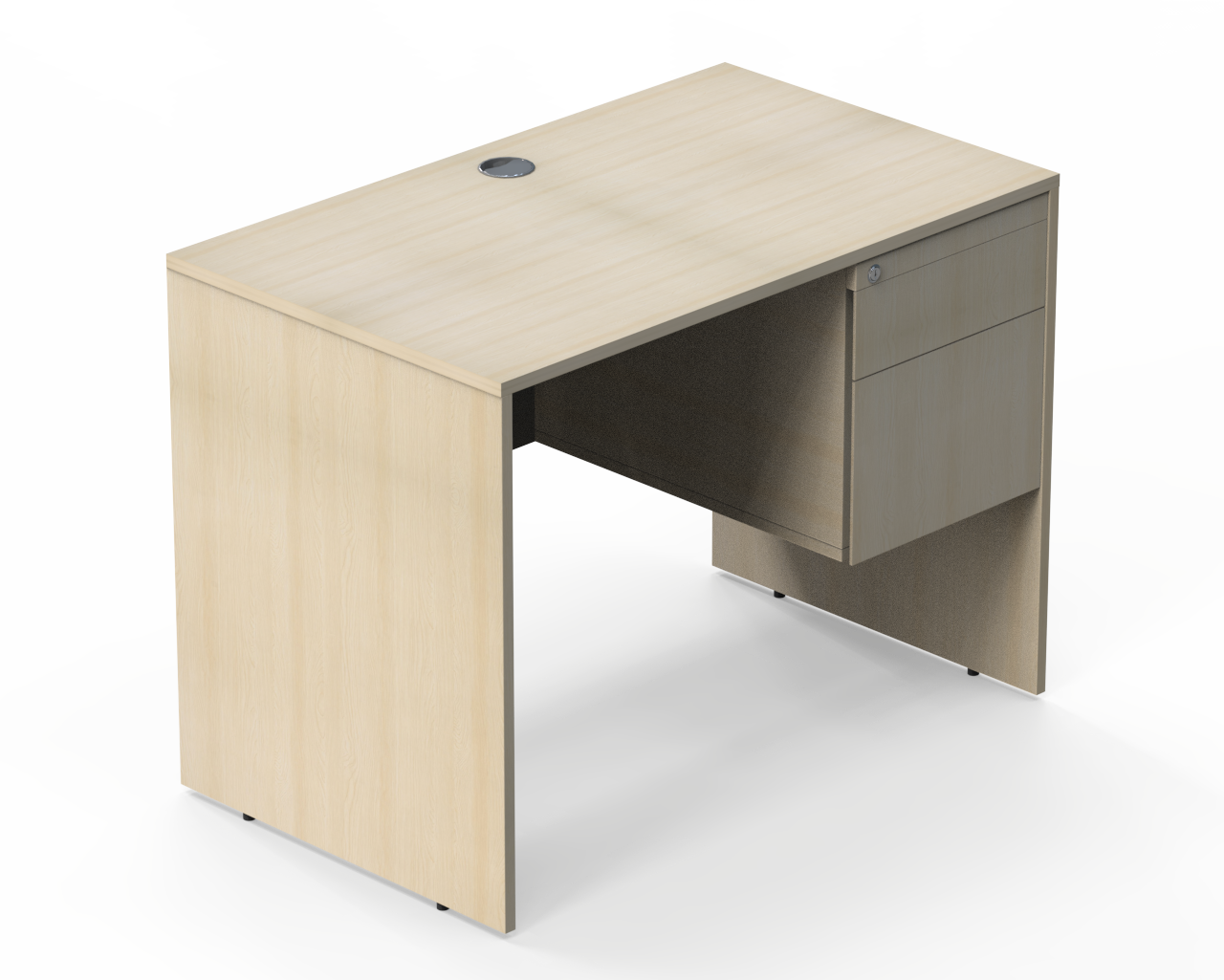 Bàn làm việc đơn Woodi có hộc BDWH-1407