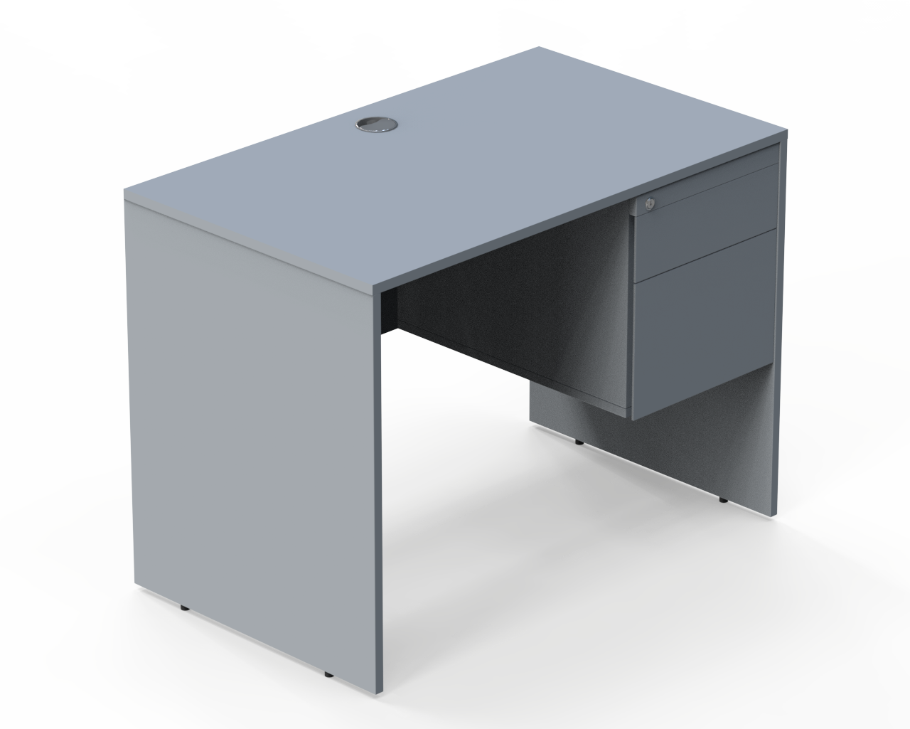 Bàn làm việc đơn Woodi có hộc BDWH-1407