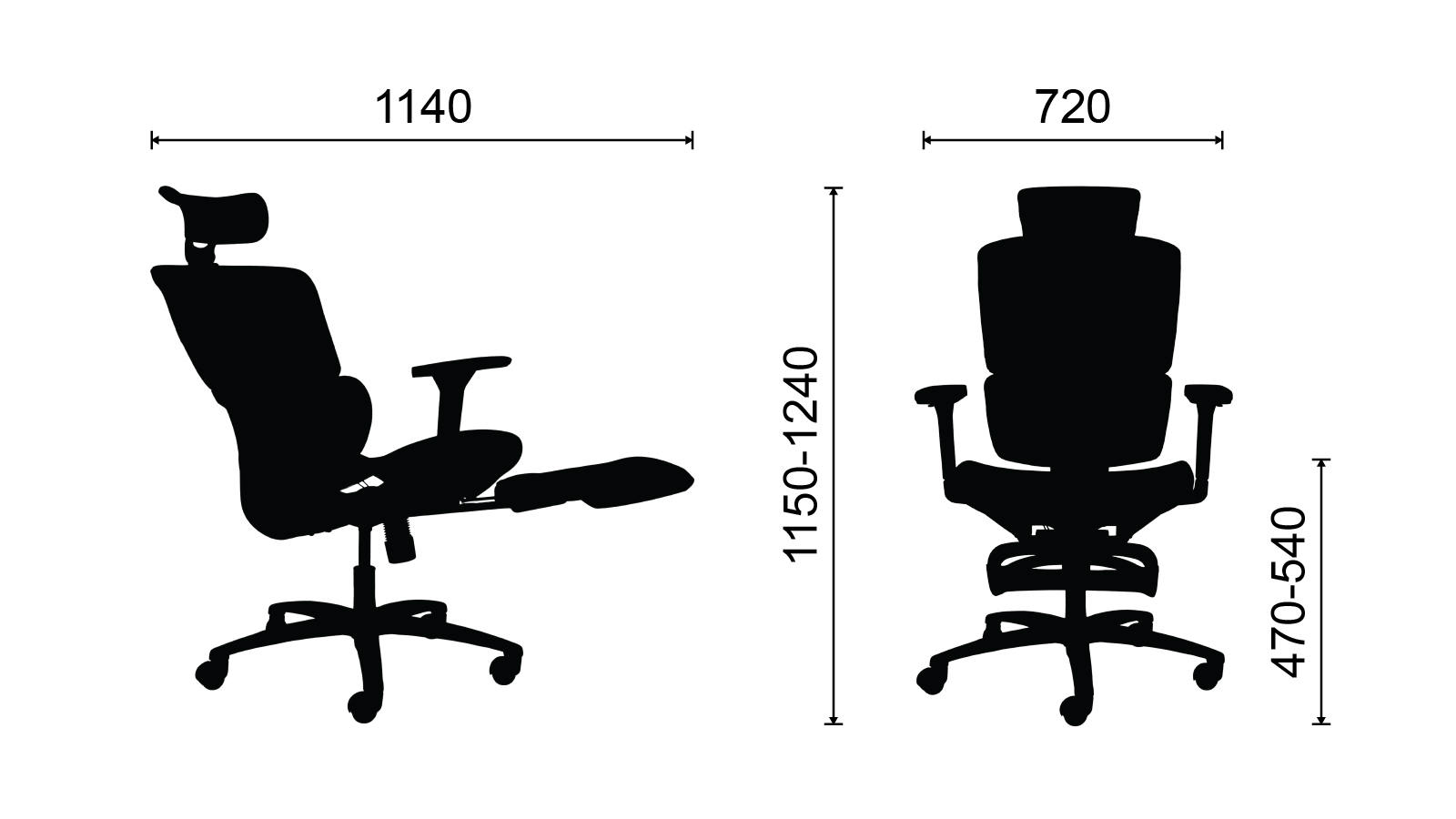 Ghế công thái học M1105 F
