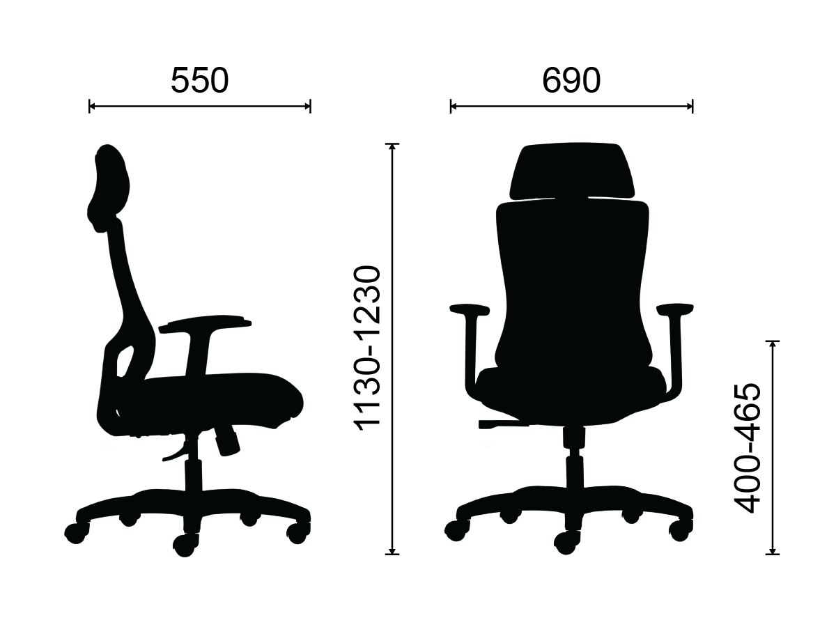 Ghế công thái học M1106 T -  03