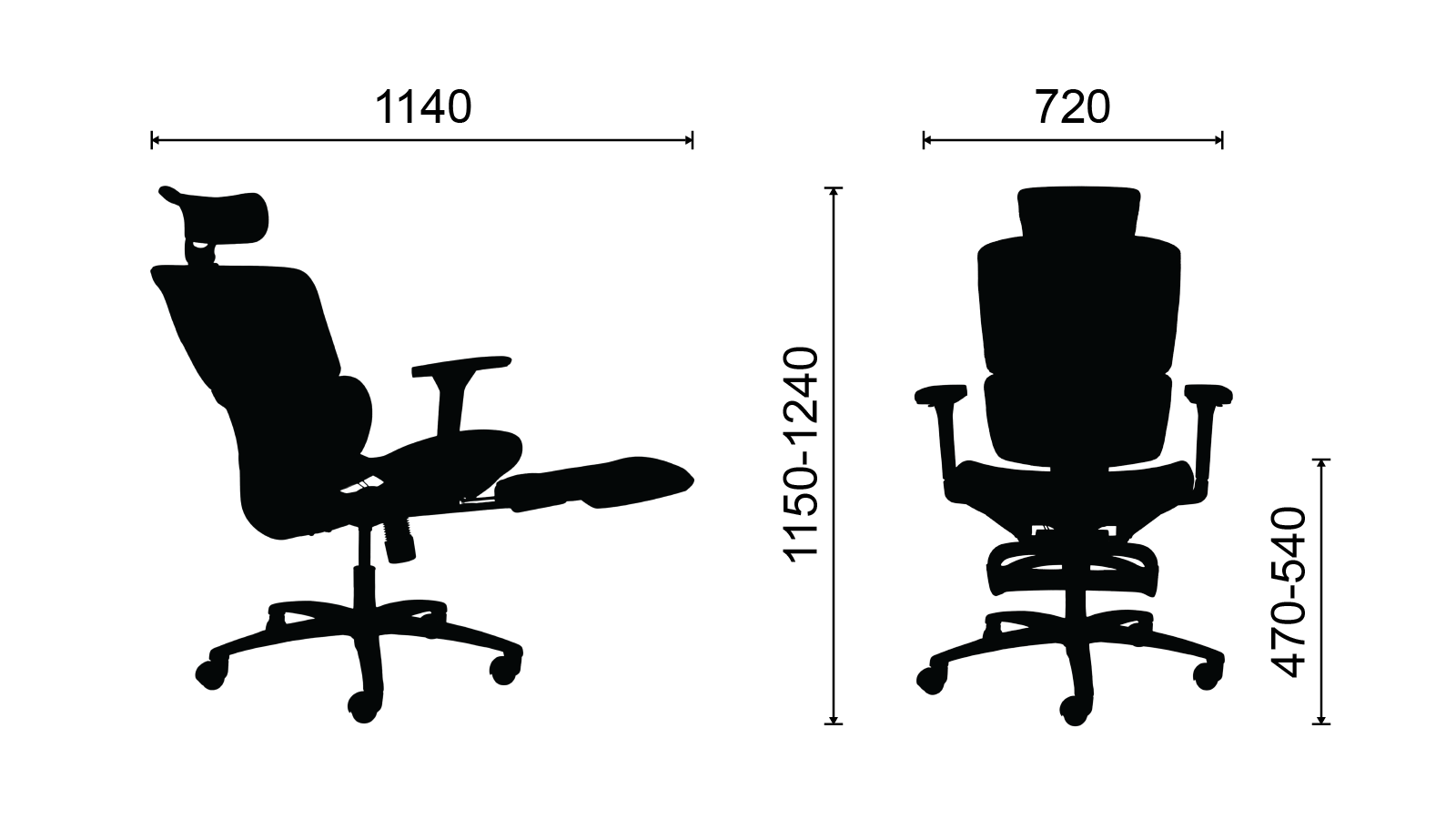 Ghế công thái học M1103 F