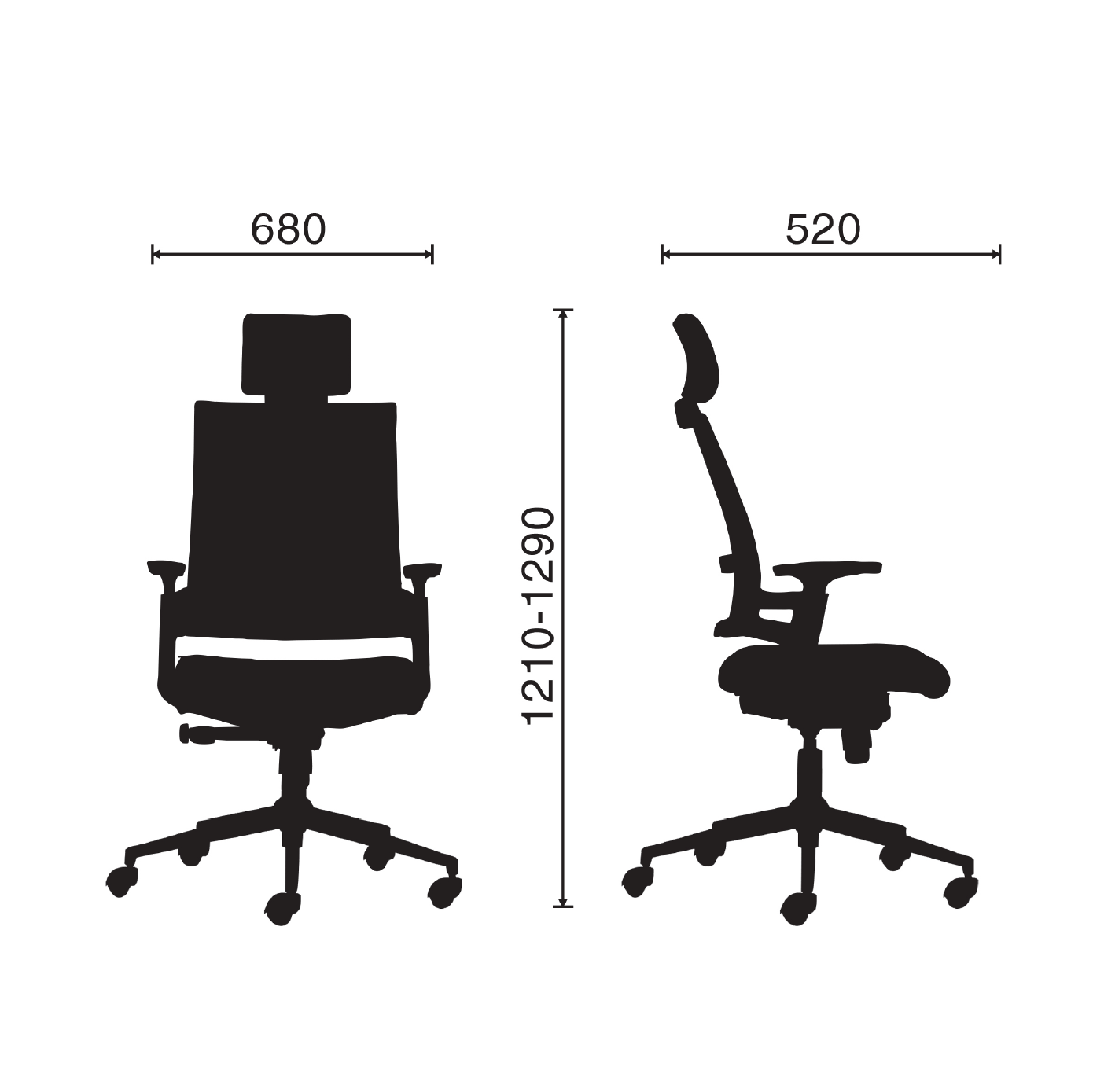 Ghế công thái học M1085 - 01