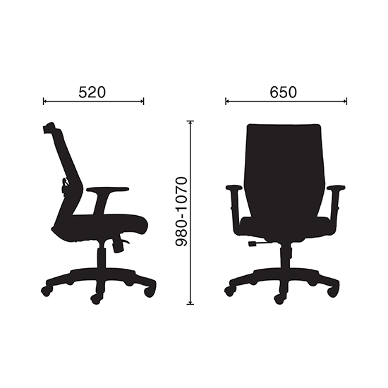 Ghế công thái học M1083 - 03