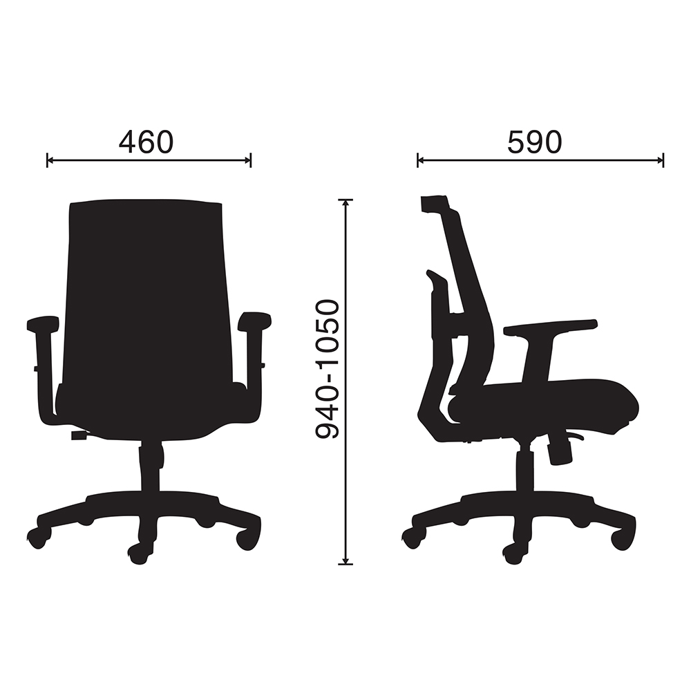 Ghế công thái học M1084 - 03