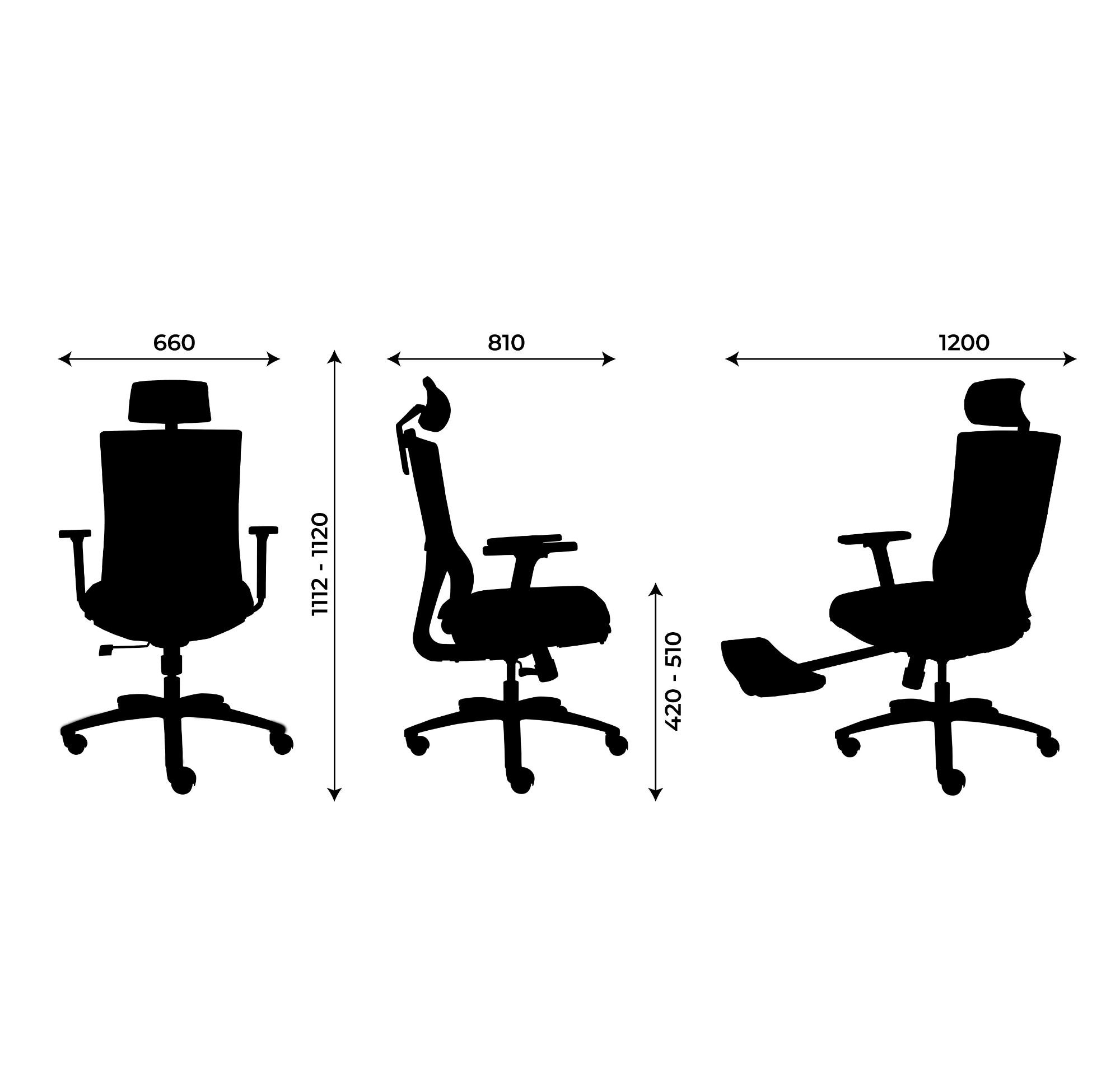 Ghế công thái học M1081 F