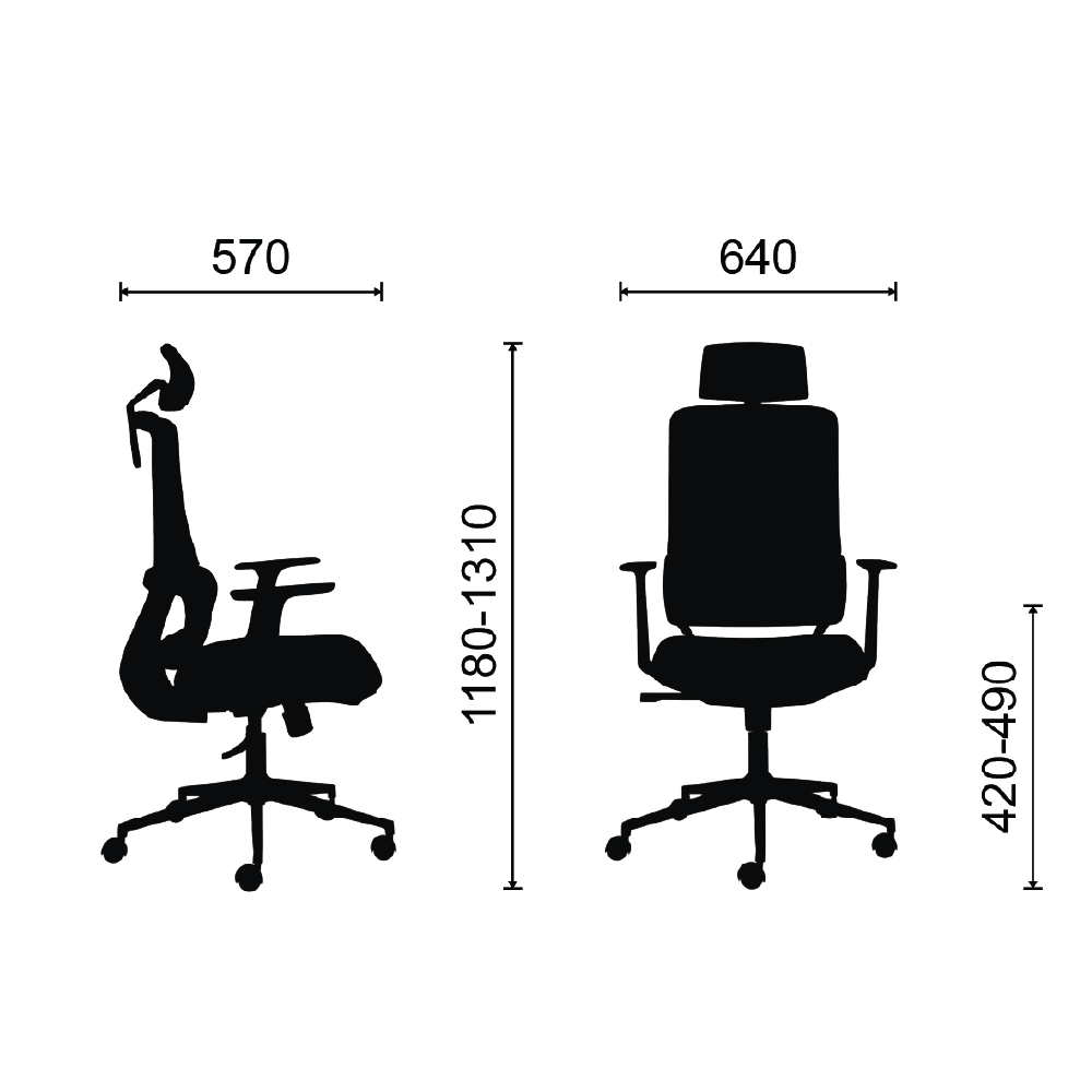Ghế công thái học M1112 - 01