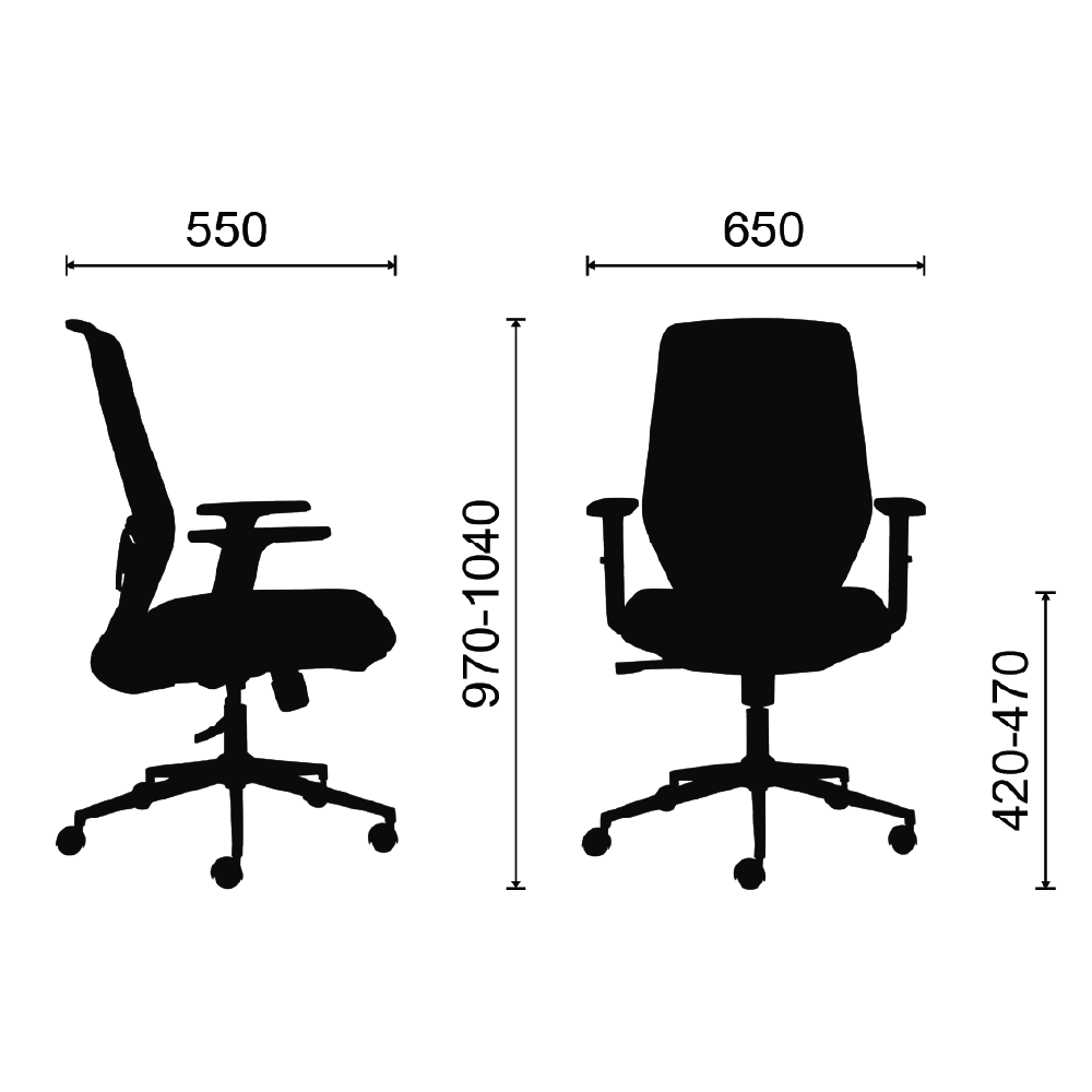 Ghế nhân viên M1110 D - 02