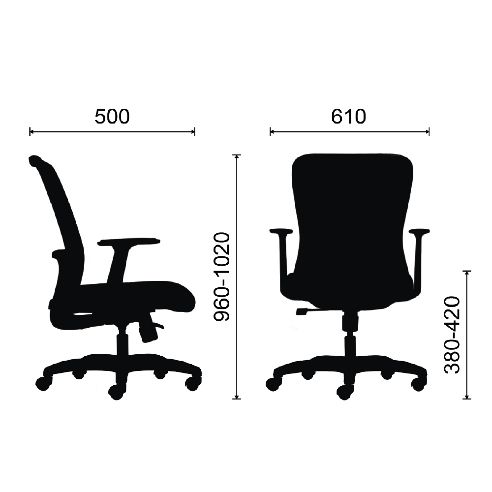 Ghế nhân viên M1101 T - 02