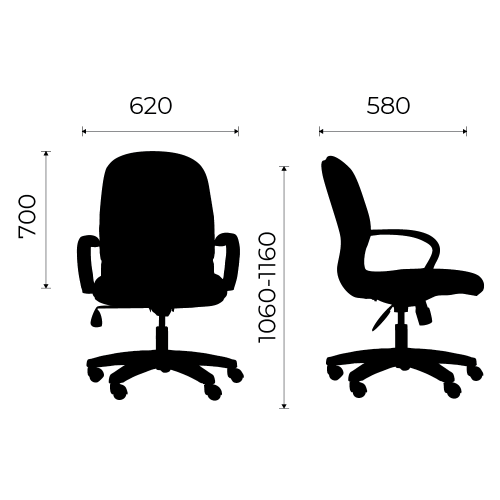 Ghế nhân viên M1069 - 02