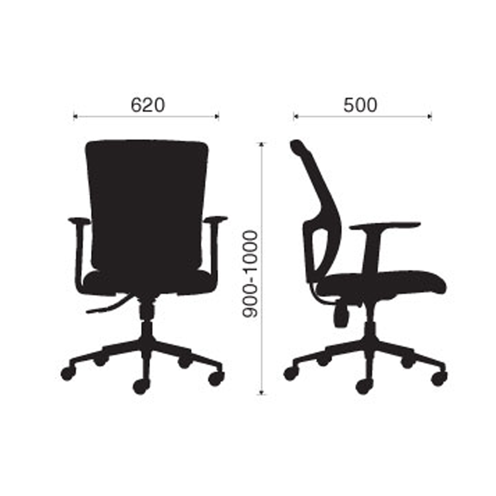 Ghế nhân viên M1021 - 02