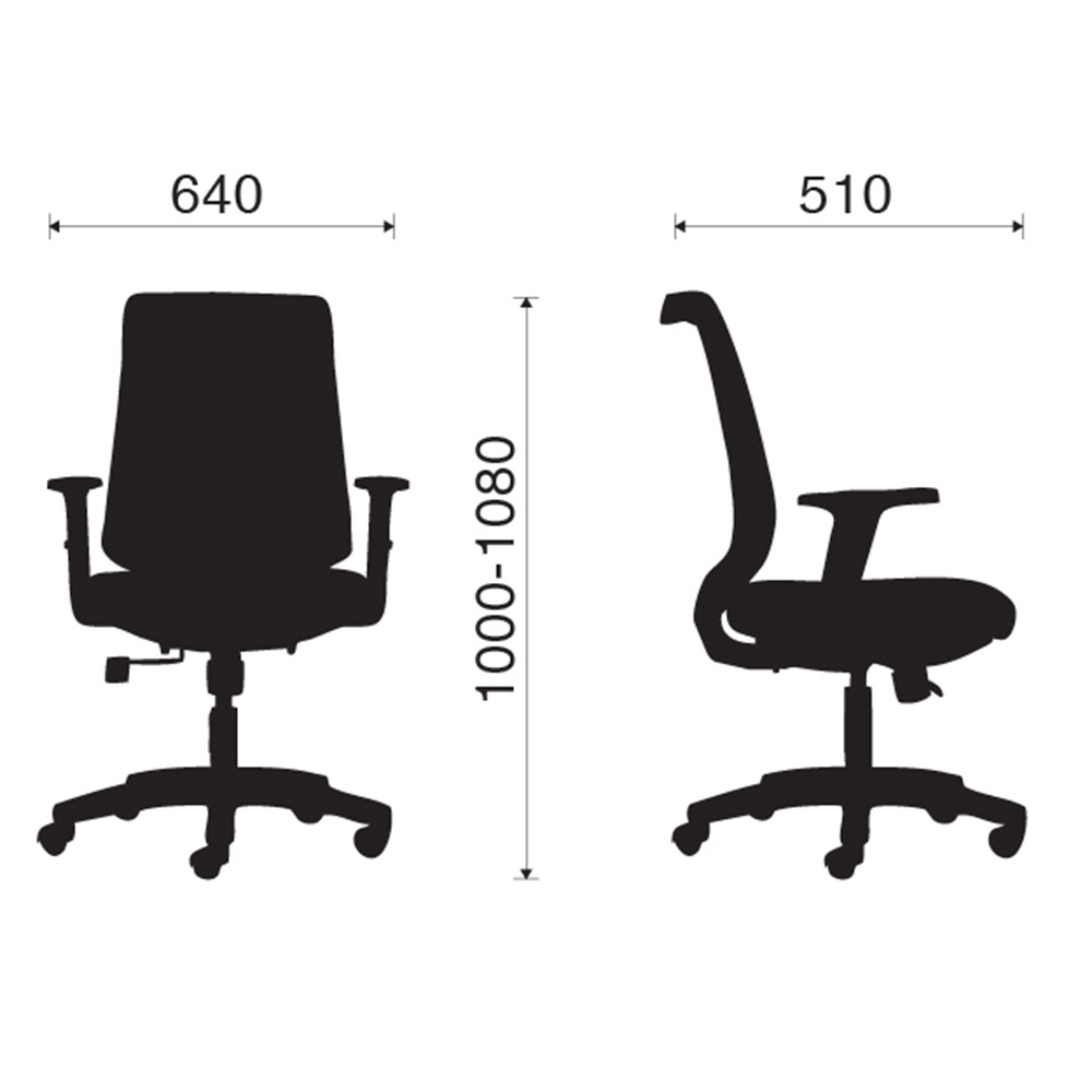 Ghế nhân viên M1080 - 04