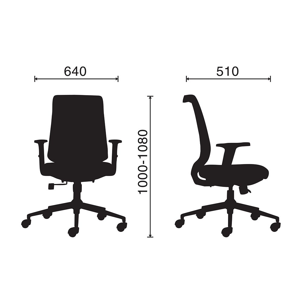 Ghế nhân viên M1080 - 03