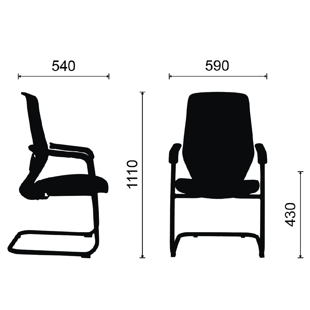 Ghế phòng họp M1110 - D05