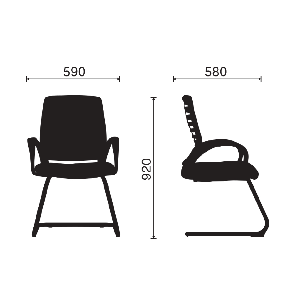 Ghế phòng họp M1018 - 03