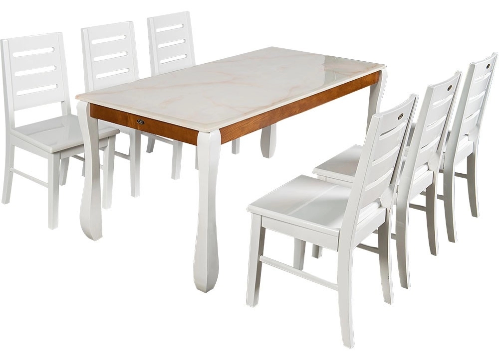 BÀN GHẾ ĂN GỖ SƠN HIGH GLOSSY THE ONE 
HGB60/HGB60/HGG60