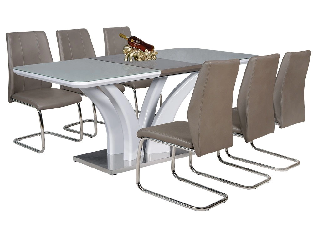 BÀN GHẾ ĂN GỖ SƠN HIGH GLOSSY THE ONE 
BA502/GA124