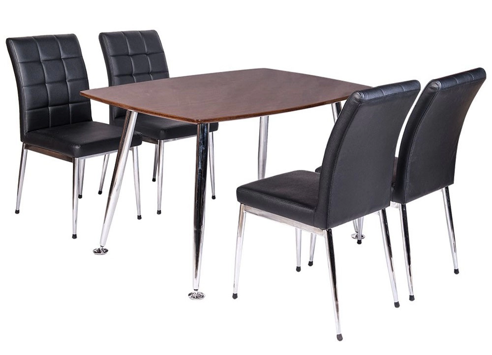 BÀN GHẾ ĂN KHUNG THÉP THE ONE 
B68 - G68 Veneer