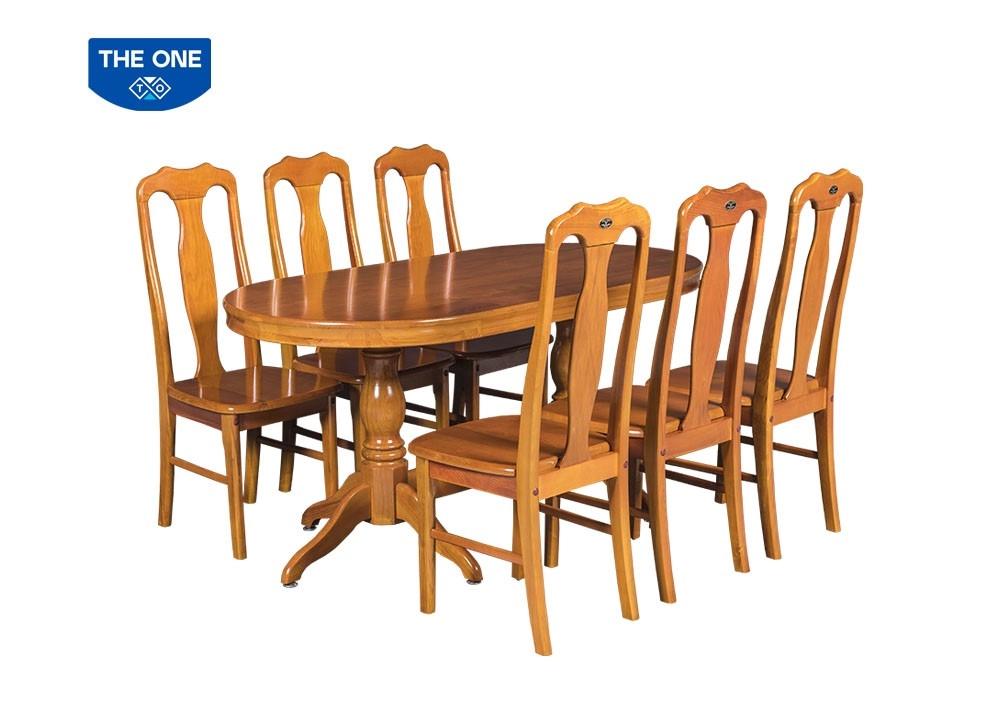 BÀN ĂN GỖ TỰ NHIÊN THE ONE 
TB06/TB06V + TGA01