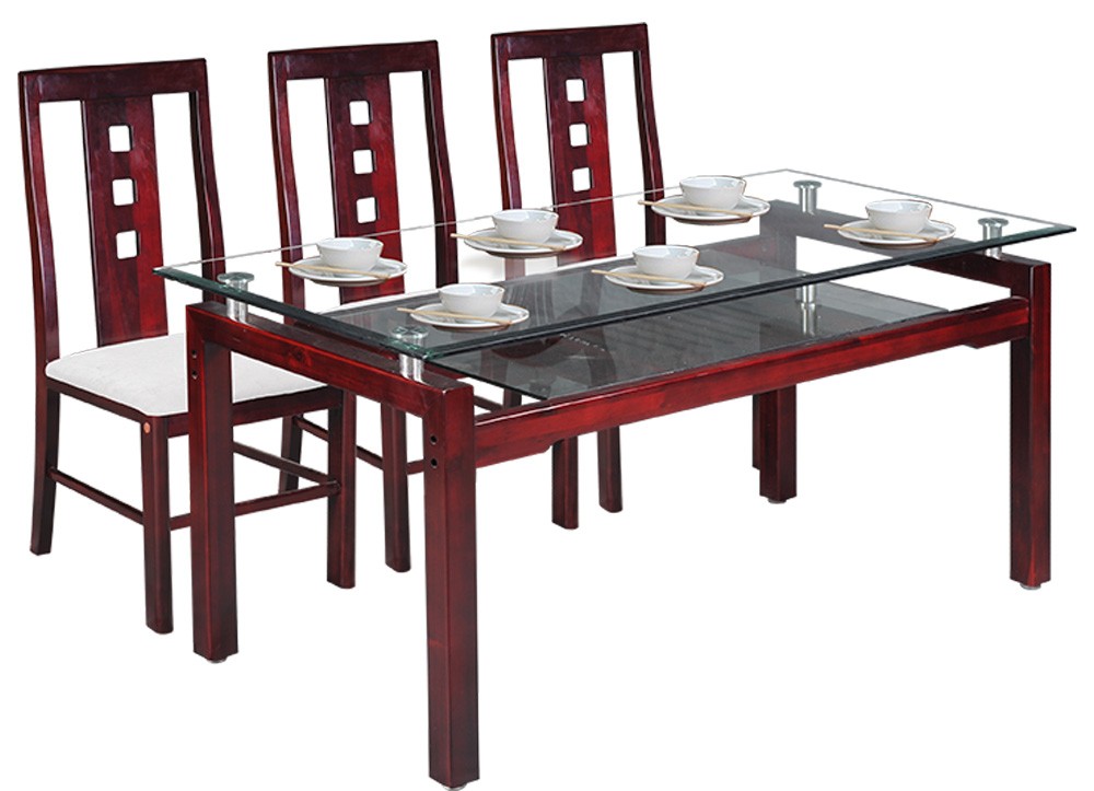 BÀN ĂN GỖ TỰ NHIÊN THE ONE 
TB09 + TGA24N